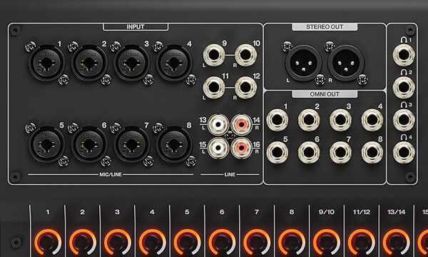 open zoom image for Yamaha MGX16V 22-Channel Digital Mixing Console with USB-HDMI Video Interface, Black, Action Position Back