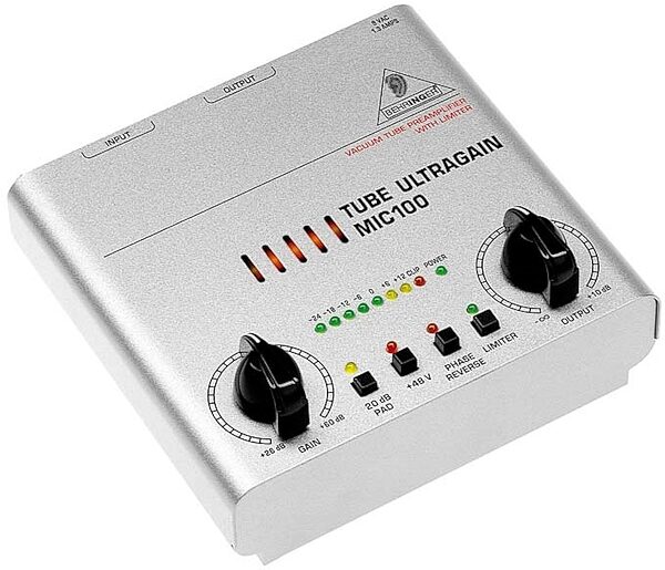 open zoom image for Behringer MIC100 Tube Ultragain Microphone Preamp with Limiter, Main