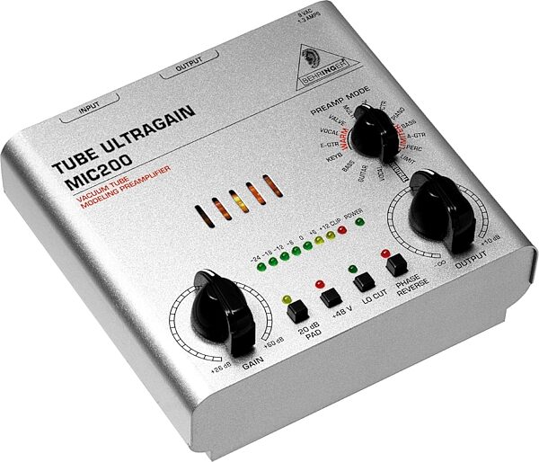 open zoom image for Behringer Ultragain MIC200 Tube Preamplifier with Modeling, Main