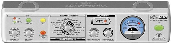 open zoom image for Behringer MIC800 MiniMIC Microphone Modeling Preamplifier, Main
