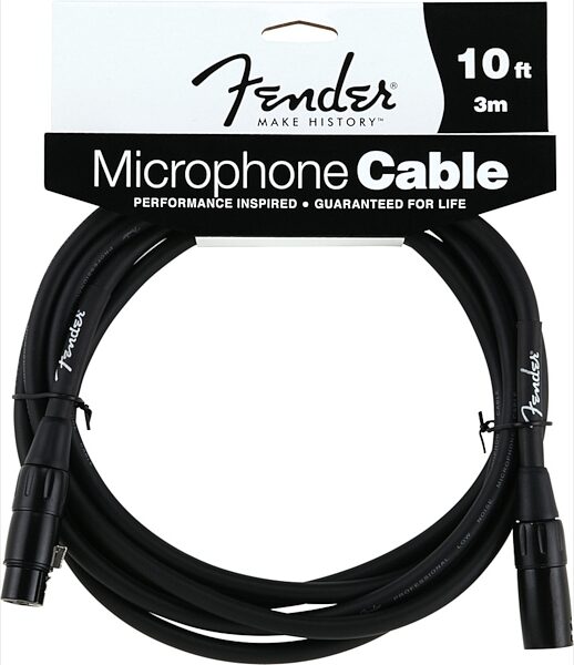 open zoom image for Fender Microphone Cable, Black