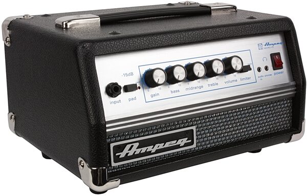 open zoom image for Ampeg MICRO-VR Bass Amplifier Head (200 Watts), Black, Main