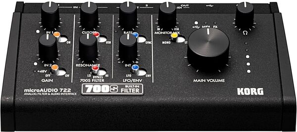 open zoom image for Korg microAUDIO 722 Analog Filter and USB Audio Interface, New, Main