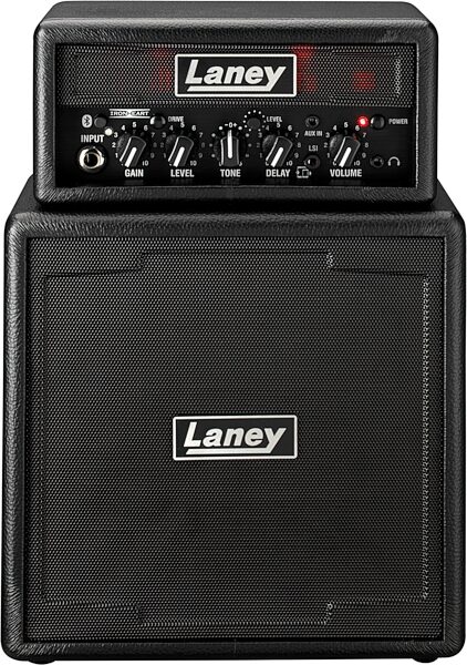 open zoom image for Laney Ministack-B-Iron Ironheart Battery-Powered Guitar Amp + Bluetooth Speaker, New, Action Position Back