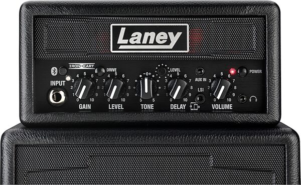 open zoom image for Laney Ministack-B-Iron Ironheart Battery-Powered Guitar Amp + Bluetooth Speaker, New, Action Position Back