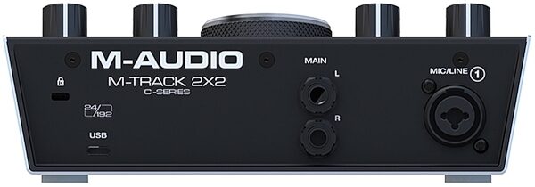 open zoom image for M-Audio M-Track 2X2 USB Audio Interface, Back
