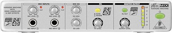 open zoom image for Behringer MIX800 MiniMIX Ultra-Compact Karaoke Machine with Voice Canceler, Front