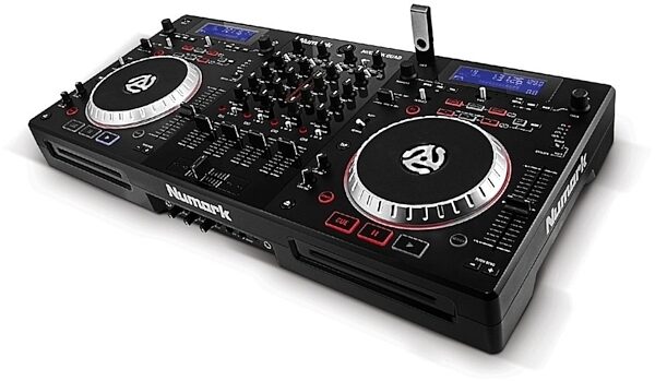 open zoom image for Numark MixDeck Quad 4-Channel Complete DJ System, Angle