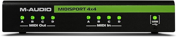 open zoom image for M-Audio Midisport 4x4 Anniversary Edition USB MIDI Interface, Front