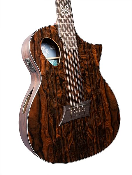 open zoom image for Michael Kelly Forte Port 12 Randy Jackson 12-String Acoustic-Electric Guitar, Natural Gloss, Open Box (Very Good), Action Position Back