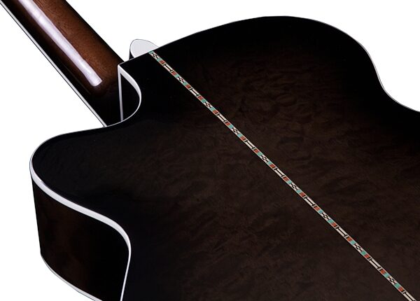 open zoom image for Michael Kelly Dragonfly 5 Acoustic-Electric Bass Guitar, 5-String, Pau Ferro Fretless Fingerboard, Java, Action Position Back