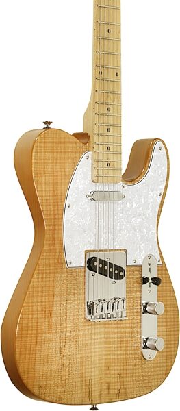 open zoom image for Michael Kelly 1953 Electric Guitar, with Maple Fingerboard, Natural, Spalted Maple Top, Open Box (Very Good), Action Position Back
