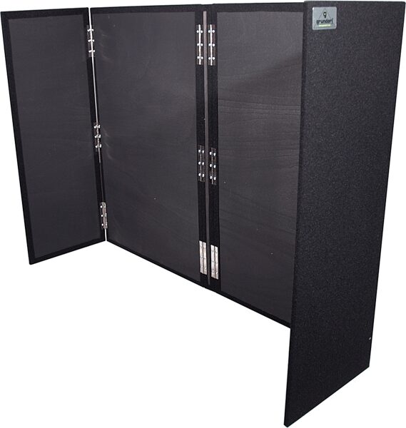 open zoom image for Grundorf ML-F4863T Mighty Light Foldable DJ Facade, Black Carpet, 48x63x18 Inch, ML-F4863TB, Main