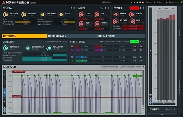 open zoom image for MeldaProduction MDrumReplacer Plug-in Software, Digital Download, view