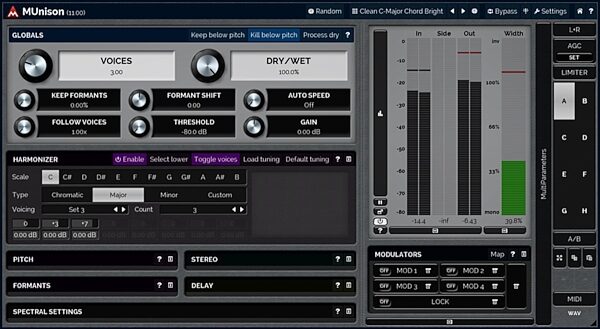 open zoom image for MeldaProduction MUnison Plug-in Software, Digital Download, view
