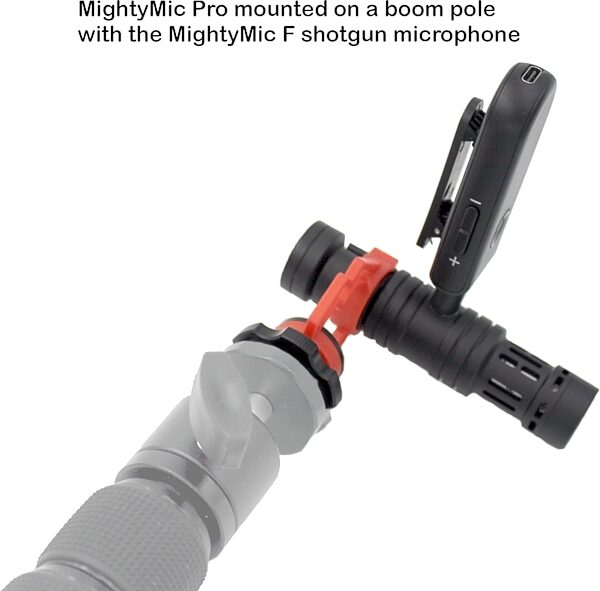 open zoom image for Ampridge MightyMic F Smartphone/DSLR Shotgun Microphone, New, Action Position Front