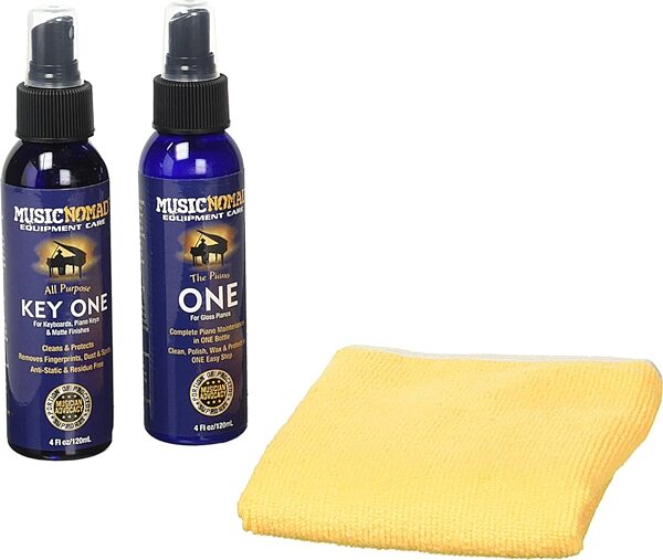 open zoom image for Music Nomad MN132 3-Piece Premium Piano Care Kit, New, Action Position Back
