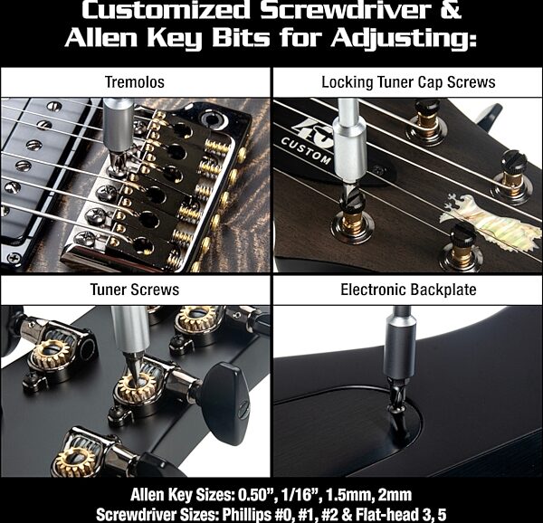 open zoom image for Music Nomad MN252 Tool Kit for PRS Guitars, New, Action Position Back