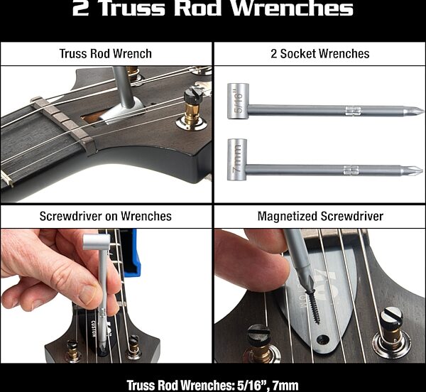 open zoom image for Music Nomad MN252 Tool Kit for PRS Guitars, New, Action Position Back