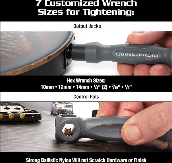 open zoom image for Music Nomad MN252 Tool Kit for PRS Guitars, New, Action Position Back