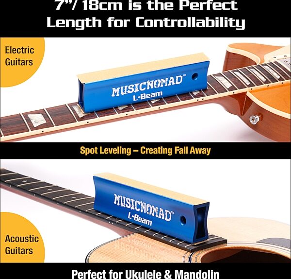 open zoom image for Music Nomad Fret Leveler, 7 inch, Action Position Front