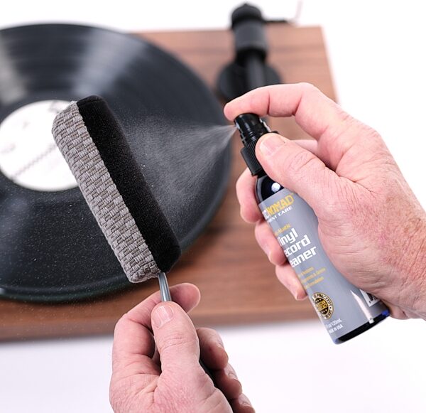 open zoom image for Music Nomad MN890 Vinyl Record Cleaning/Care Kit, New, Action Position Back