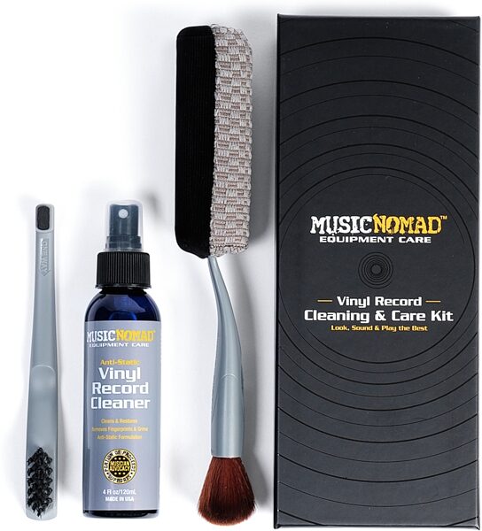 open zoom image for Music Nomad MN890 Vinyl Record Cleaning/Care Kit, New, Action Position Back