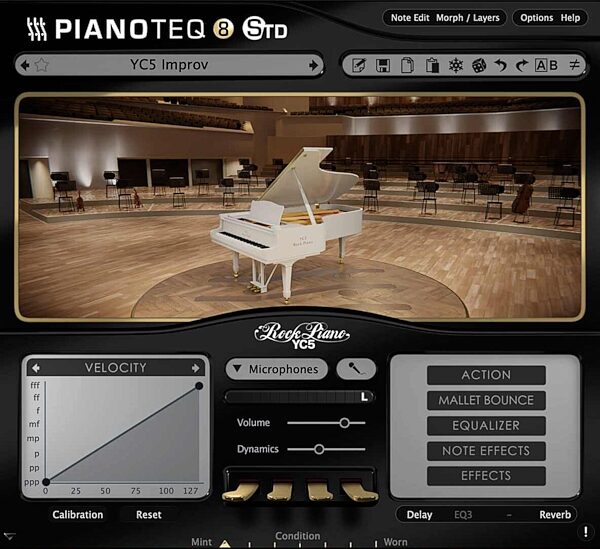 open zoom image for Modartt YC5 Rock Piano Instrument Pack for Pianoteq Software, Digital Download, Action Position Back