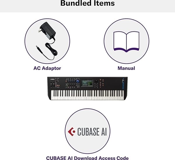open zoom image for Yamaha MODX7 Plus Keyboard Synthesizer, 76-Key, Detail Control Panel