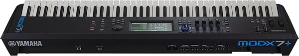open zoom image for Yamaha MODX7 Plus Keyboard Synthesizer, 76-Key, Angled Back