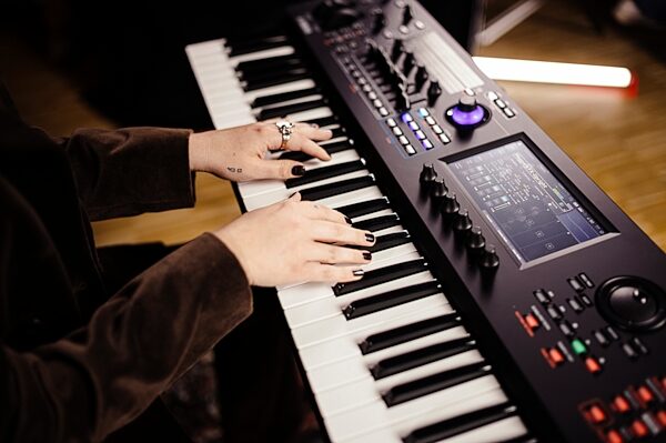 open zoom image for Yamaha MODX M6 Keyboard Synthesizer, 61-Key, New, Action Position Back