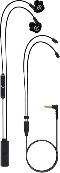 open zoom image for Mackie MP-120 BTA Bluetooth Single Driver Pro In-Ear Monitor Headphones, New, Main with all components Back