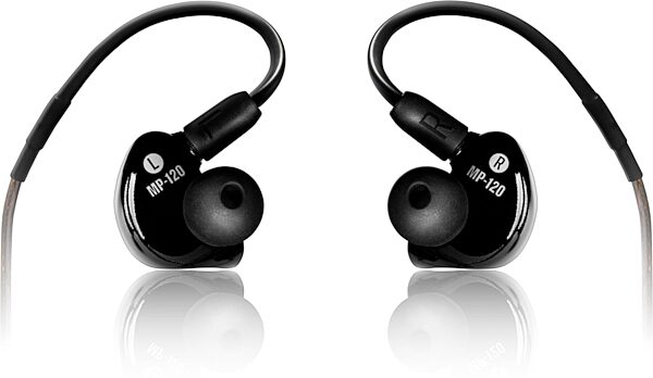 open zoom image for Mackie MP-120 BTA Bluetooth Single Driver Pro In-Ear Monitor Headphones, New, Angled Back