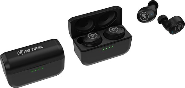 open zoom image for Mackie MP-20TWS True Wireless Stereo Bluetooth Earphones, New, Action Position Back
