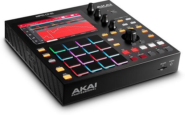 open zoom image for Akai MPC One Music Production Workstation, Action Position Front