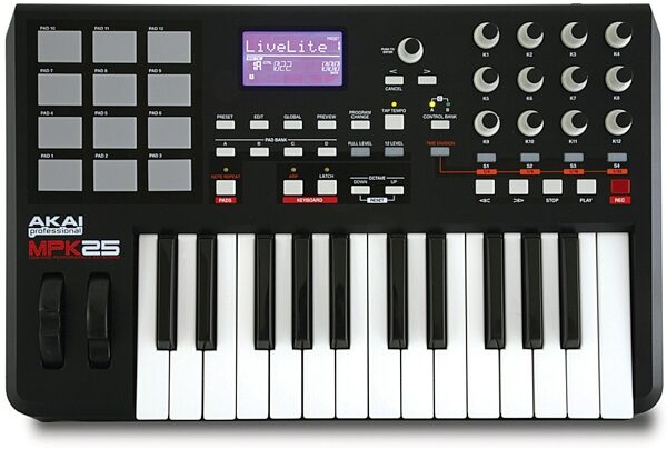 open zoom image for Akai MPK25 25-Key MIDI Controller Keyboard, Main
