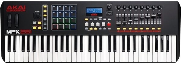 open zoom image for Akai MPK261 Performance Keyboard Controller, 61-Key, Top