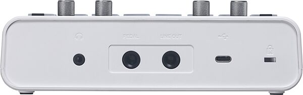 open zoom image for Medeli MR101S Portable Drum Machine, White, Action Position Back