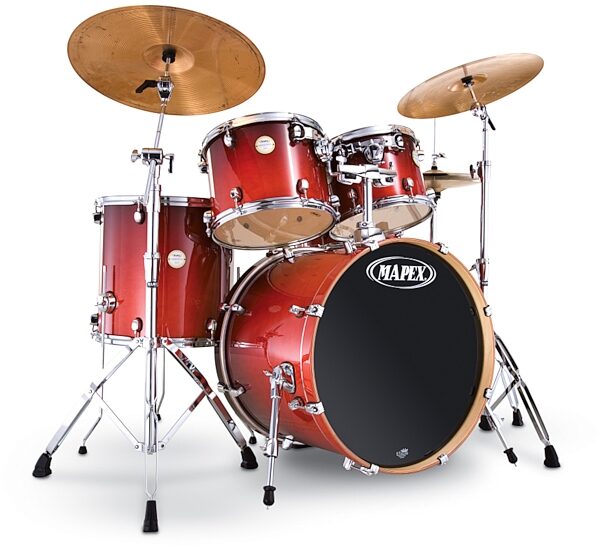 open zoom image for Mapex MR5255 Meridian Birch Standard 5-Piece Drum Kit, Cherry Mist
