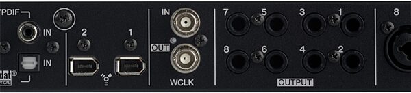 open zoom image for Steinberg MR816X Advanced Integration DSP Studio FireWire Audio Interface, Back Panel Center