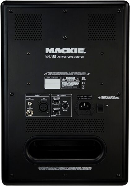 open zoom image for Mackie MR8 2-Way Active Studio Monitor (1x8 in.), Rear