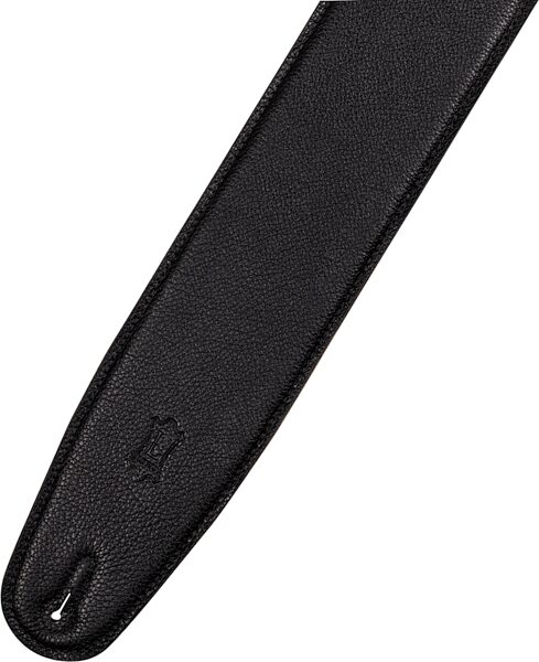 open zoom image for Levy's 3.5" Right Height Guitar/Bass Strap, Black and Tan, MRH4GF-BLK, Action Position Back