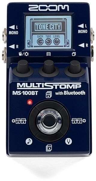 open zoom image for Zoom MS-100BT MultiStomp Guitar Pedal with Bluetooth, Main