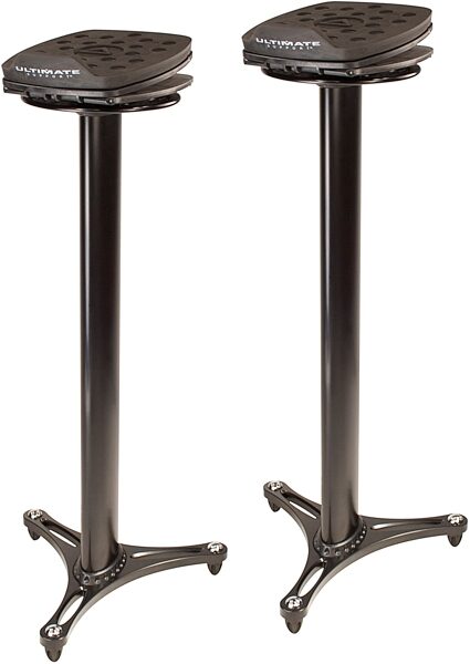 open zoom image for Ultimate Support MS-100B Studio Monitor Stands, Pair, Black, Main