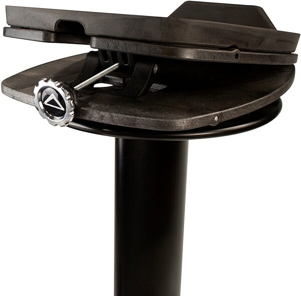 open zoom image for Ultimate Support MS-100B Studio Monitor Stands, Pair, Black, Closeup