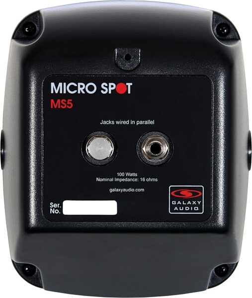 open zoom image for Galaxy Audio MS5 Micro Spot Passive Personal Monitor, Action Position Back