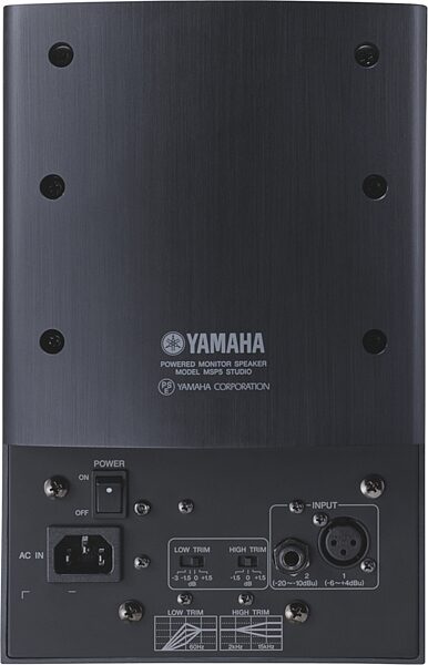 open zoom image for Yamaha MSP5S Active Studio Monitor (40 Watts, 1x5 in.), Rear