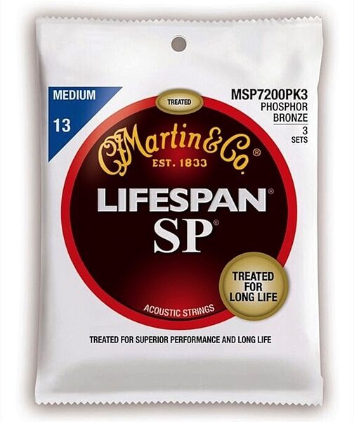 open zoom image for Martin SP Lifespan Phosphor Bronze Acoustic Guitar Strings, Main