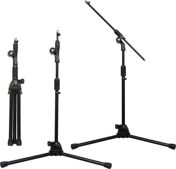 open zoom image for Galaxy Audio MSTC Convertible Boom/Straight Microphone Stand, 3-Stages of Usage