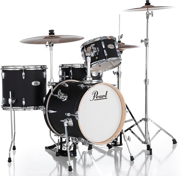 open zoom image for Pearl Midtown Series Drum Kit, 4-Piece, Asphalt Black, Action Position Back